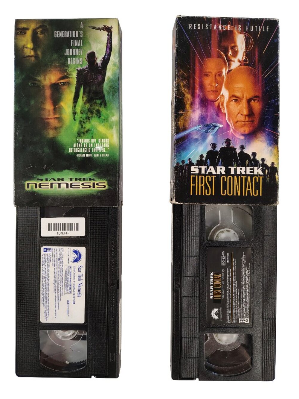 (1996-2002) Star Trek VHS Cassette Tape Double 2-Pack Set